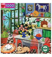 eeBoo - Puzzle 1000 pcs - Green Kitchen - (EPZTGNK)