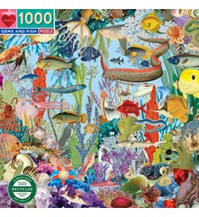 eeBoo - Puzzle 1000 pcs - Gems and Fish - (EPZTGEF)