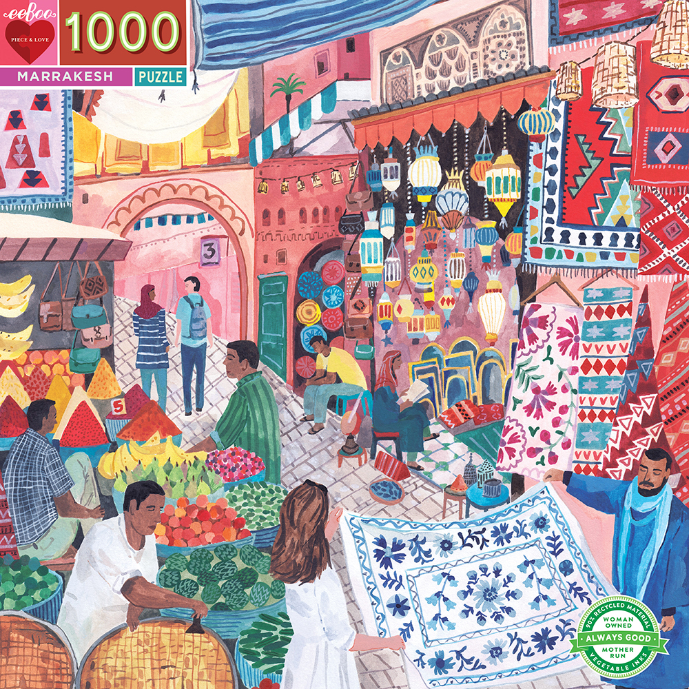 eeBoo - Puzzle 1000 pcs - Marrakesh - (EPZTMRH)