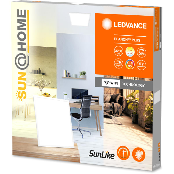 Ledvance - Sun@home Ceiling Luminaire 60x60cm 1800lm - Turnable White - WiFI