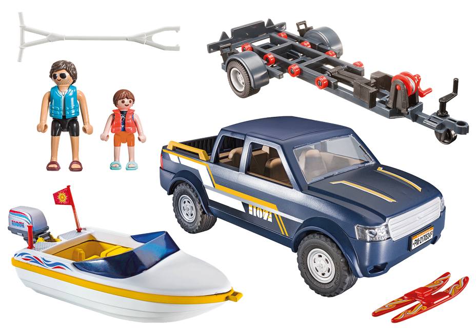 Playmobil - Pick-up with Speedboat (70534)