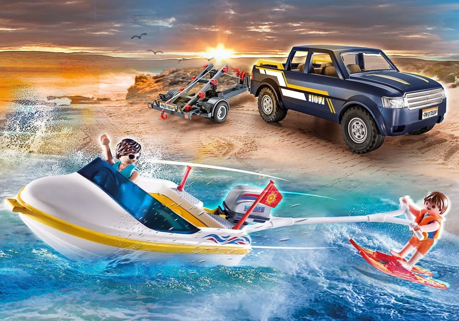 Playmobil - Pick-up with Speedboat (70534)