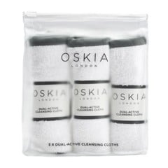 Oskia - 3 x Dual Active Cleansing Cloths - Luksuriøse Musselinklude