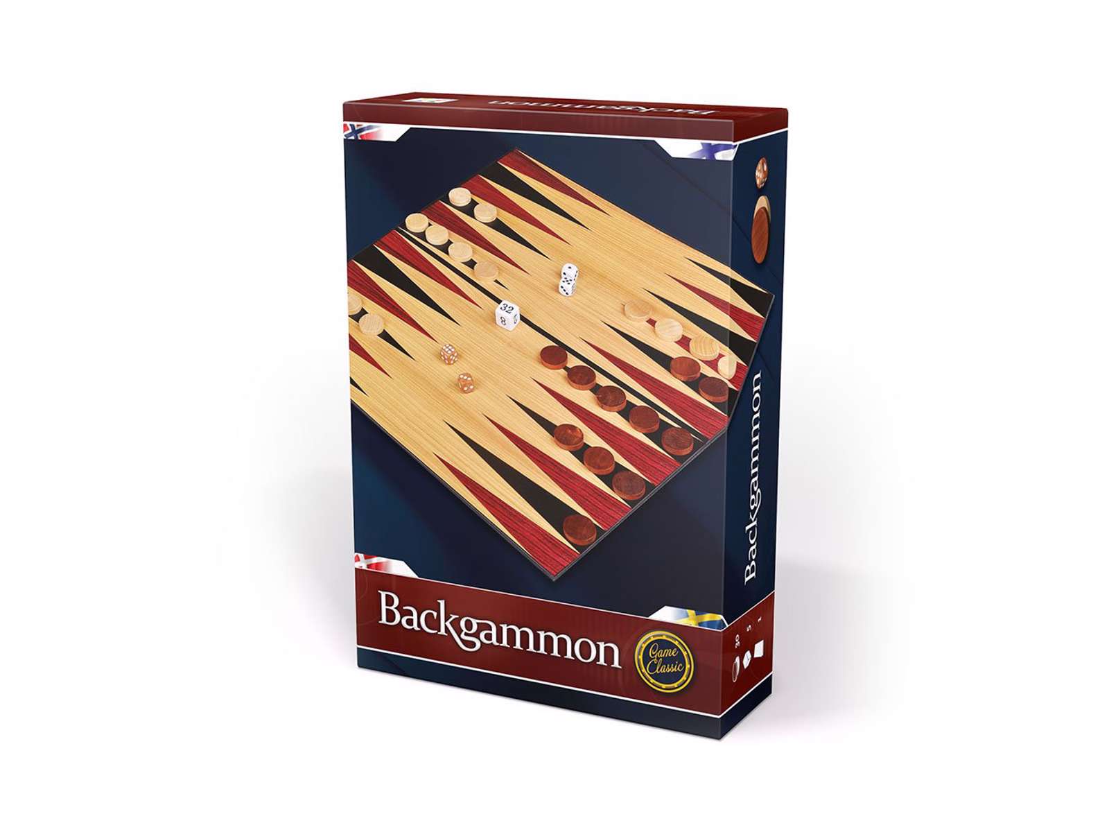 Backgammon Classic - 30 cm - Leker