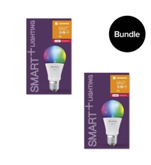 Ledvance - 2xSmart+ CL A60 E27 RGBW Light Bulb - Zigbee - Bundle