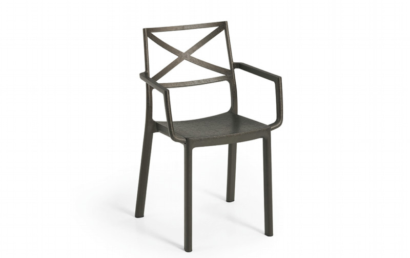 Keter - Metalix Garden Chair - Bronze - Stacked (247275)
