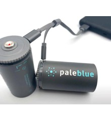 Pale Blue - Pale Blue Li-Ion Rechargeable D Battery - 2 Pack &  2x1 Charging Cable
