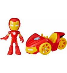 Spidey and His Amazing Friends - Iron Man Figur & Køretøj