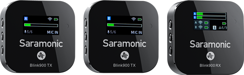 Saramonic - Blink900 B2 Advanced 2.4 GHz 2-Person Wireless Clip-On Microphone System(2TX+1RX)