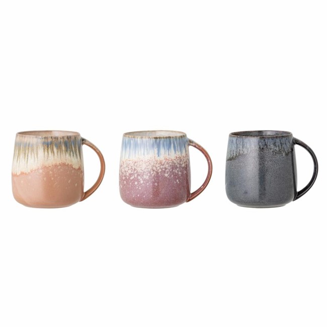 Bloomingville -  Set of 3 - Cloe Stoneware Mugs (82049300)