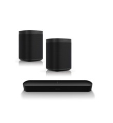 Sonos - Beam (Gen2) & 2x One SL Black - Bundle
