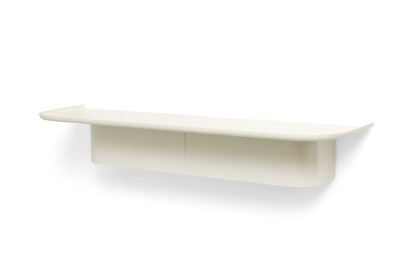 HAY Korpus 7 hooks vegghylle L Cream