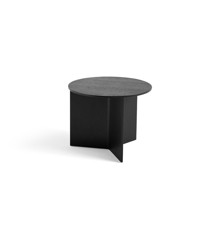 HAY - Slit Table Wood - Round Black