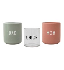 Design Letters - Family Giftbox Cups - Nude / Green