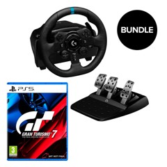 Logitech - G923 Racing Wheel + Gran Turismo 7 - PS5 Bundle