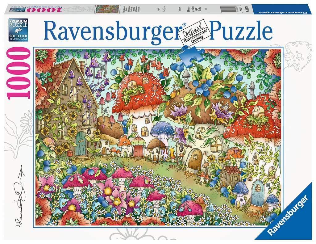 Ravensburger - Floral Mushroom Houses 1000p (10216997)