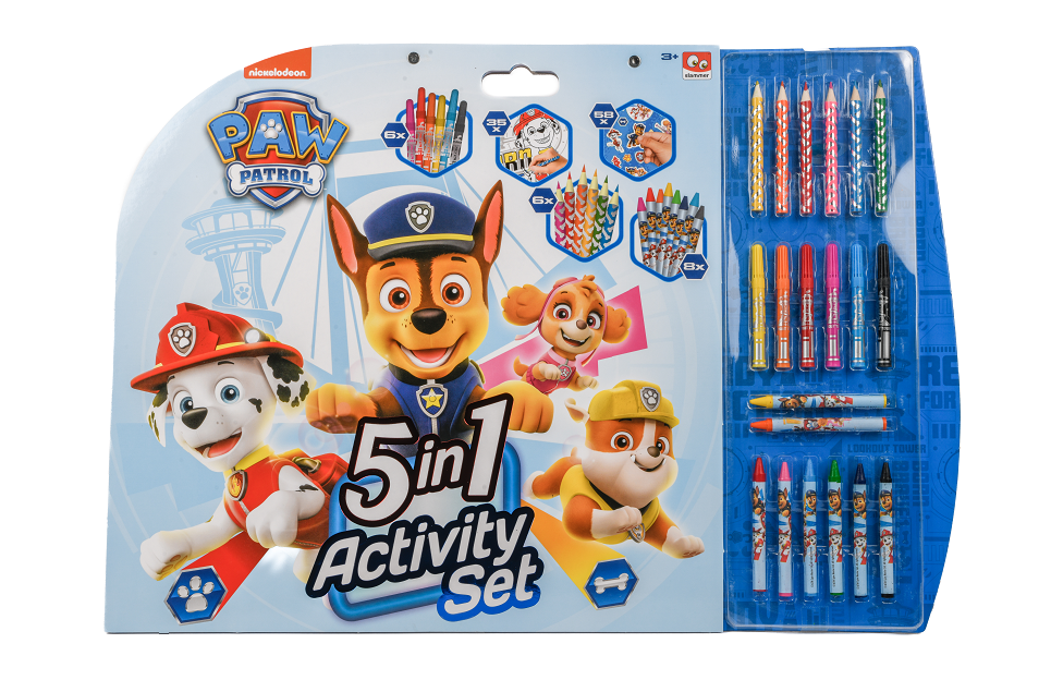 Paw Patrol - 5-i-1 Sæt til Farvelægningsaktiviteter