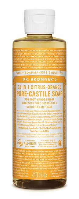 Dr. Bronner's - Flydende Sæbe Citrus-Orange 240 ml