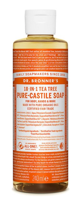 Dr. Bronner's - Flydende sæbe Tea Tree 240 ml