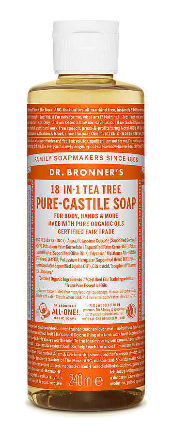 Dr. Bronner's - Liquid Soap Tea Tree 240 ml - Skjønnhet