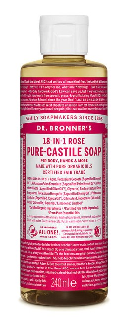 Dr. Bronner's - Liquid Soap Rose 240 ml