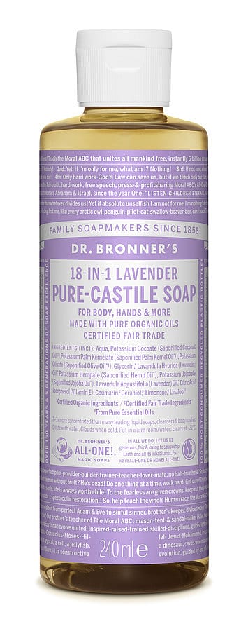 Dr. Bronner's - Liquid Soap Lavender 240 ml - Skjønnhet