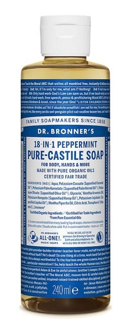 Dr. Bronner's - Flydende Sæbe Peppermint 240 ml