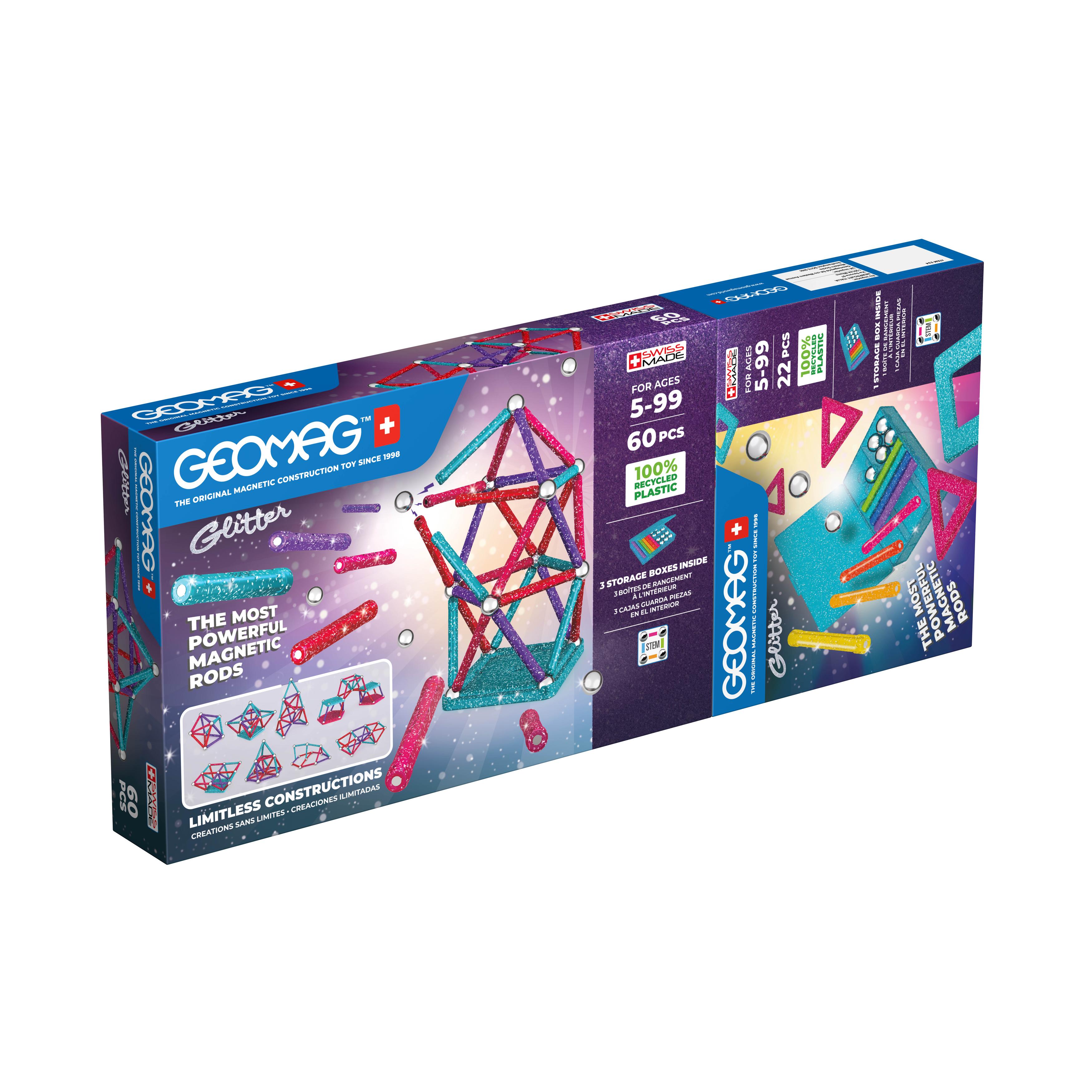 Geomag - Glitter Double pack 22 + 60 pcs. (4817)