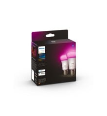 Philips Hue - 2 Pack E27 - White & Color Ambiance