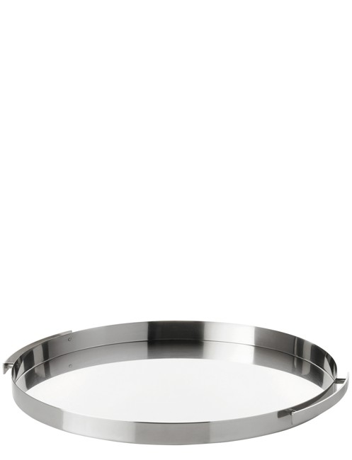 Stelton - Arne Jacobsen serveringsbrett Ø 33.5 cm steel