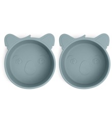 Nuuroo - Alex silicone deep plate 2-pack Koala - Lead