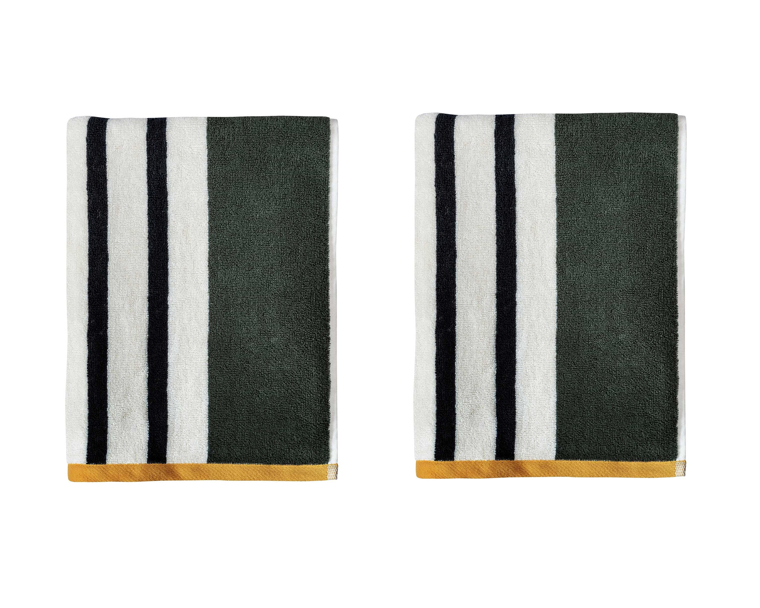 Mette Ditmer - Boudoir Guest Towel 2pack 40 x 60 cm - Dark olive