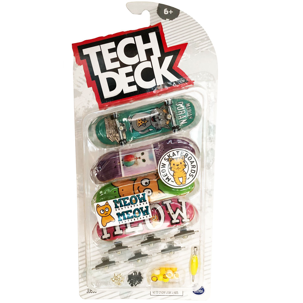 Tech Deck - Finger Skateboard 4 Pack - Meow