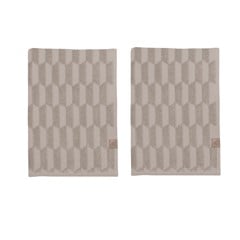 Mette Ditmer - Geo Guest Towel 2pack 35 x 55 cm - Sand