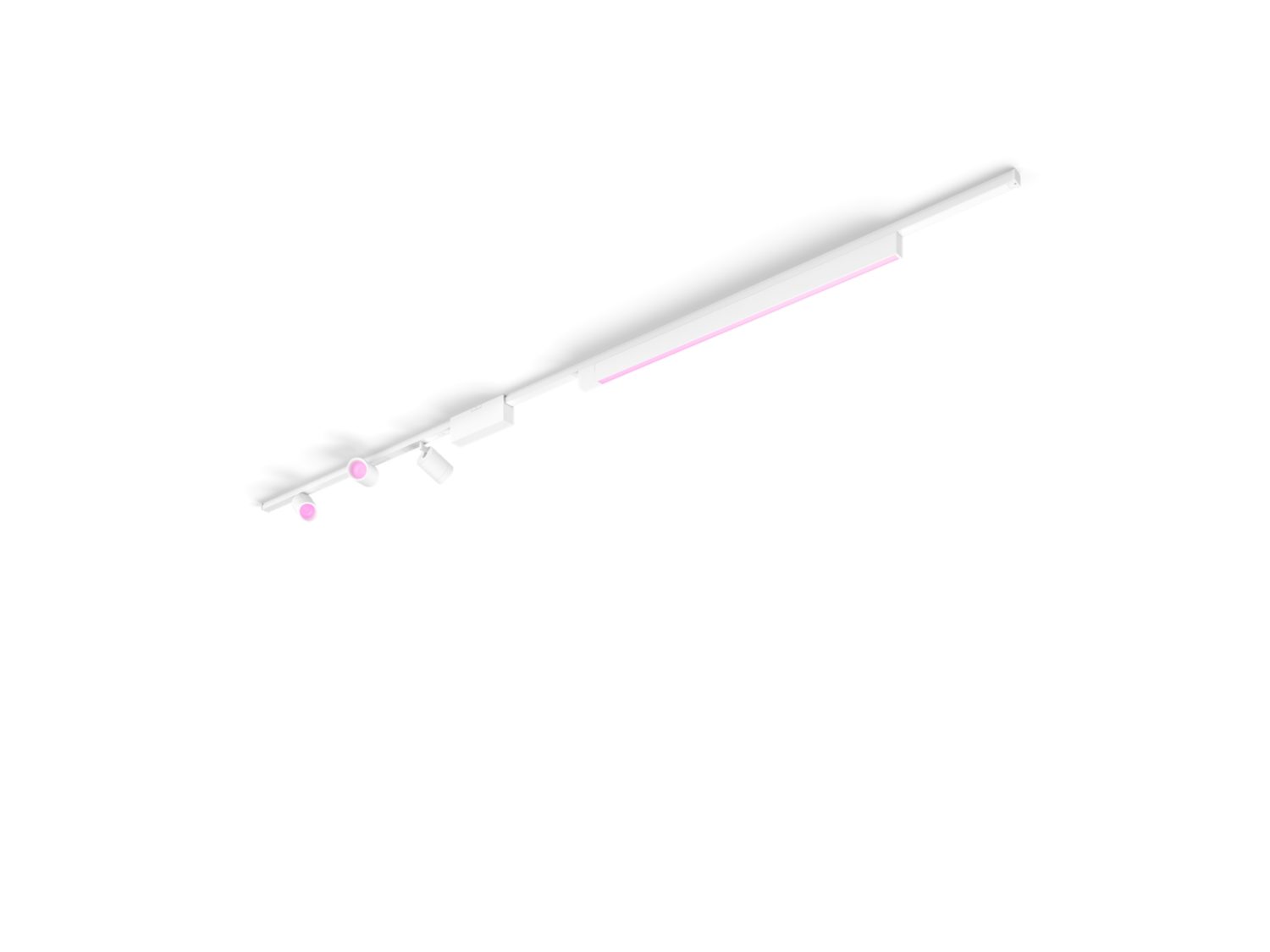 Philips Hue Perifo taklys basekit (3 spots, 1 lightbar) (hvit)