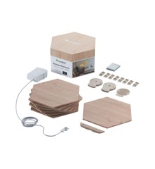 Nanoleaf - Elements - Wood Look Hexagons Starter Kit- 7 Panels