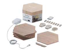 Nanoleaf - Elements - Wood Look Hexagons Starter Kit- 7 Panels