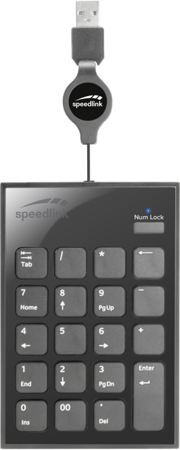Speedlink - DIGY Scissor Keypad, Sort