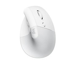 Logitech - Lift Ergo Mouse, Off-white/Pale Grey