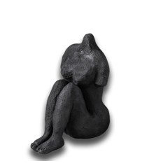 Mette Ditmer - ART PIECE sitting woman  - Black