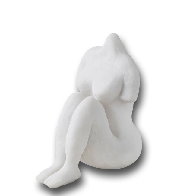 Mette Ditmer - ART PIECE sitting woman - Off-white