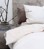 omhu - Mini Striped Bed Linen 140x200 - Sand / White (200202120) thumbnail-2