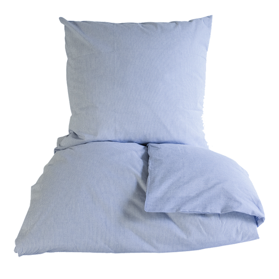omhu - Mini Striped Bed Linen 140x200 - Blue (200200064)
