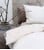 omhu - Mini Striped Bed Linen 140x220 - Sand/White (220202120) thumbnail-2