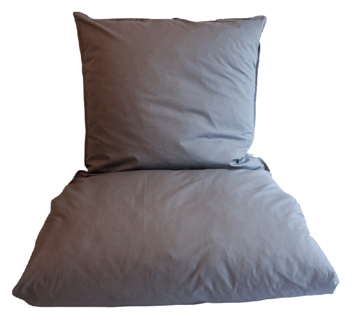 omhu - Percale bed linen 140x200 - Light Grey (200302022)