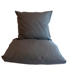 omhu - Percale bed linen 140x220 - Dark Grey (220301028)