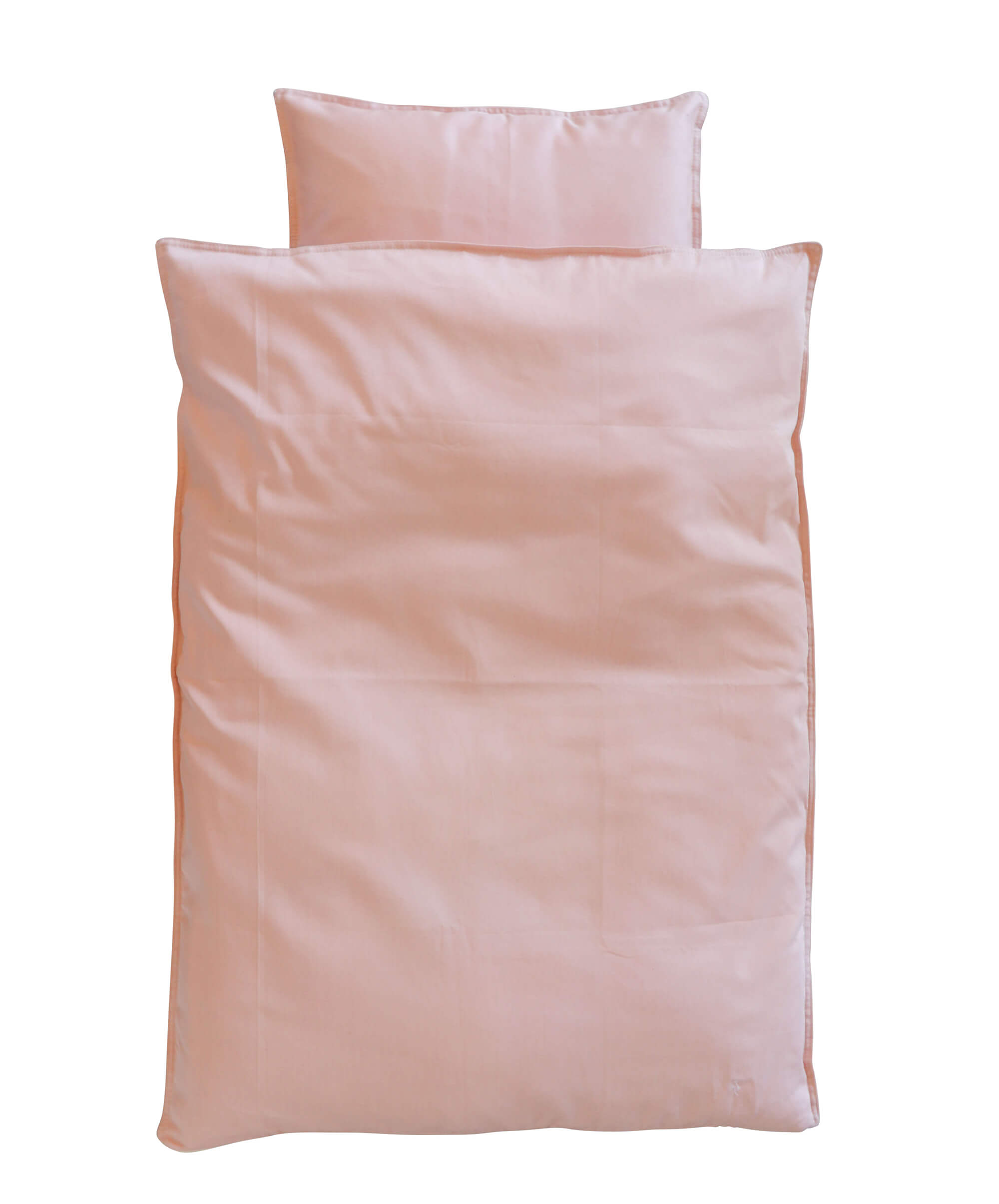 omhu - Percale baby bed linen 70x100 - Nude (100304007)