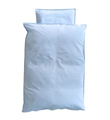 omhu - Percale baby bed linen 70x100 - Light Blue (100303061)