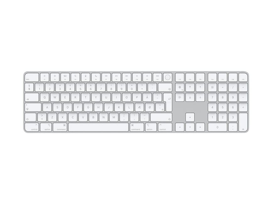 Apple - Magic Keyboard with Touch ID and Numeric Keypad - Danish Layout