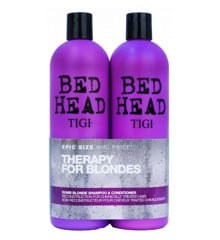 TIGI - Bed Head Dumb Blonde Shampoo + Balsam 2 x 750 ml